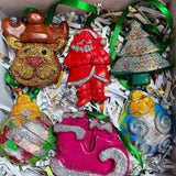 Jumbo Christmas Trees Ornament Crayon set of 6