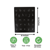 Berrybee Reusable Double Sided Tracing Chalkboard Handwriting Practice Board Gift for Toddlers (Englih Print)