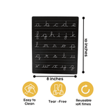 Berrybee Reusable Double-Sided Cursive Tracing Chalkboard (English Cursive)