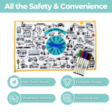 I Spy & I Colour Transport- Fabric Coloring Mat