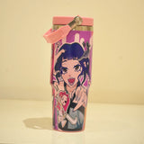 Flip Straw Tumbler - 900 ml - K Pop Pink