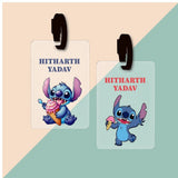 Bag Tag (Transparent) - Stitch with Icecream