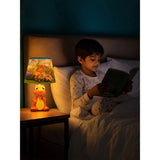 Orange ceramic Dino side Bed Table Lamp, Kids Room Decor