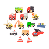 Little Wagon Toy Cars Playset Wooden Toy Cars