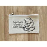 DIY Colouring Papa Bear loves Baby Bear Pouch
