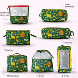 7 Piece Combo - Toiletries Organizer, Foldable Travel Kit, Medicine Kit, Multipurpose Travel Organizer