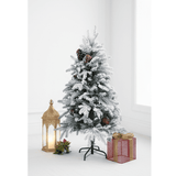 Swen 4 feet Eaton Christmas Tree with Frosting and Pine Cones