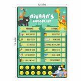 Daily Reward Chart Personalised - Wild adventures