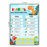 Daily Reward Chart Personalised - Roar and Explore