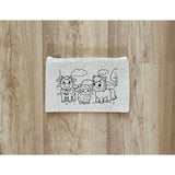DIY Colouring Farm Animals Pouch