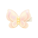 Pink butterfly hair clip