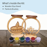 Festive Glow DIY diya stand painting kit - Craft Your Own Festival Magic!