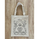 DIY Colouring Love my baby Tote Bag