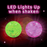 Scoobies Crystal Ball – LED Flashing Bouncing Ball | Sensory Playtime Toy | Safe & Durable | Portable Fun for Kids 3+