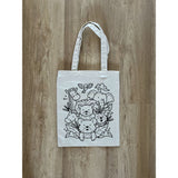 DIY Colouring Jungle Safari Tote Bag