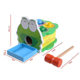 Wooden Frog Ball Hammering Table