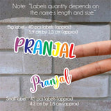 Signature Name Labels - Rainbow Hues