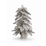 Swen 2 feet Luce Tabletop Christmas Tree with Frosting and Woodden Base
