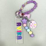 Art Lover Bead Bag Charm with Bracelet