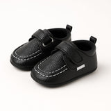 Velcro Black Loafers