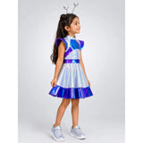 Holographic Alien Girl, Kids Halloween Costume Fancy Dress Up