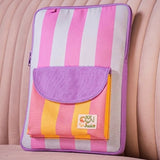 Timeless Stripes Personalized Kids iPad Sleeve - Candy Stripe