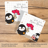 Gift Tags Square - Penguin Parade