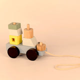 Wooden Pull Along Ship Toy Set