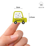 Fancy Shape Sticker - Goofy Car