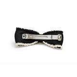 Tweed Pearl Hairclip