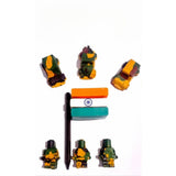 Handmade Military Crayon Gift Set - Independence Day Gift for Kids - 12-Piece Non-Toxic BIS Certified Crayon Set
