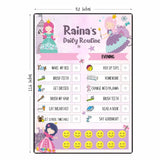 Daily Reward Chart Personalised - Princess Palace