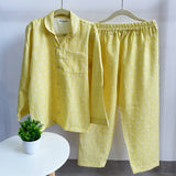 Organic Nightsuit- Yellow Grasslands