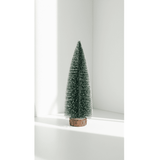 Swen Jane Tabletop Christmas Tree with Frosting and Woodden Base - Pack of 3