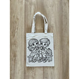 DIY Colouring Best Friends Tote Bag