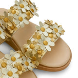 Gold Bloom Sandals