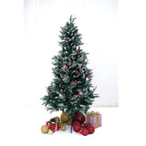 Swen 4 feet NorthLight Flocked Christmas Tree Pinecones and Cherries