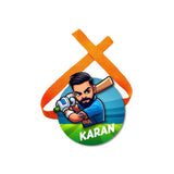 Double layered Rakhi - Cricket player