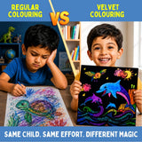 PepPlay Velvet Coloring Cards (Ocean)