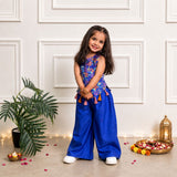 Girls Palazzo Set- Midnight Garden