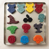Wizard-Themed Fun-Shaped Crayons – Halloween Gift Set
