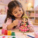 DIY Colouring 3D Eco Resin Goddess Lakshmi activity Kit