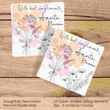 Gift Tags Square - Delicate Florals