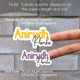 Signature Name Labels - Scribble Pop