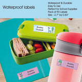 Waterproof Name Labels - Happy Llamas