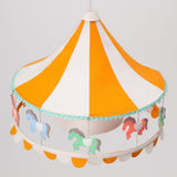 Yellow Carnival Horse Lamp