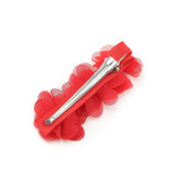 Red flower hair clip-Single