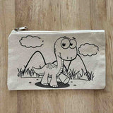 DIY Colouring Little Dinosaur Pouch