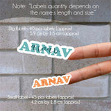 Signature Name Labels - Serenity Shades