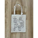 DIY Colouring Farm Animals Tote Bag